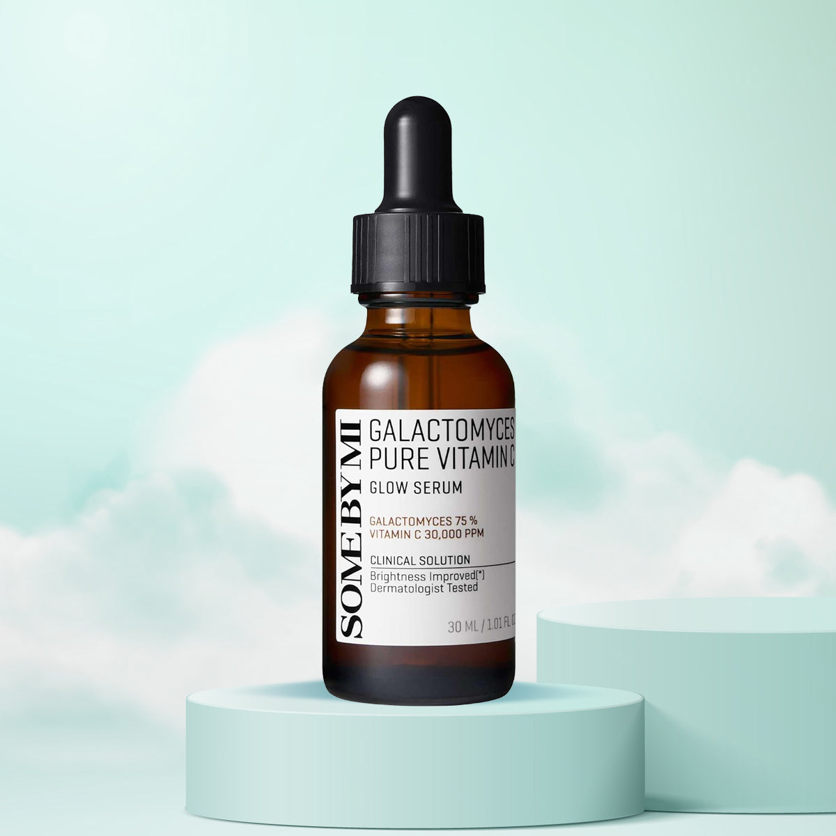 SOME BY MI Galactomyces Pure Vitamin C Glow Serum – Korean brightening serum with fermented extract and Vitamin C for glowing, even-toned skin. Front