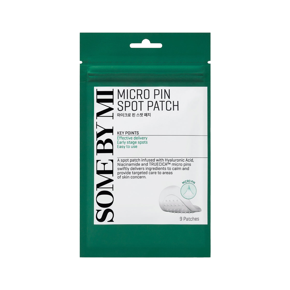 SOME BY MI Micro Pin Spot Patch – Korean microneedle acne patch with Tea Tree, Salicylic Acid, and Madecassoside for targeted blemish care. Pack