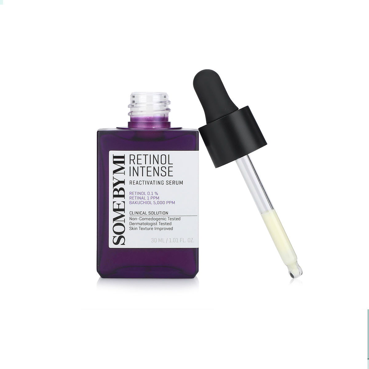 SOME BY MI Retinol Intense Reactivating Serum – Korean anti-aging serum for wrinkles, elasticity, and youthful skin glow. Dropper