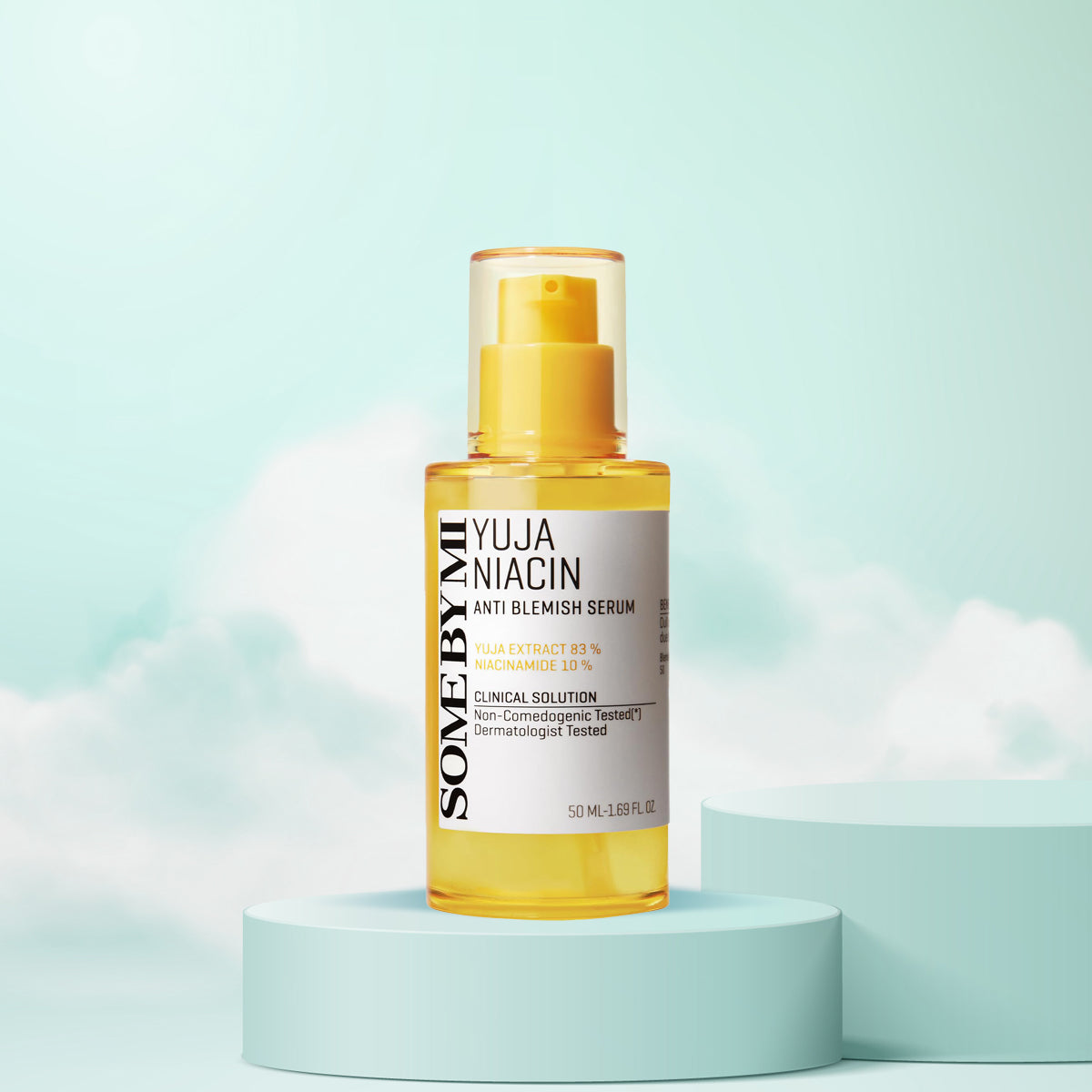 SOME BY MI Yuja Niacin Anti-Blemish Serum – Korean brightening serum with Vitamin C, Niacinamide, and Yuja for dark spot correction. Front