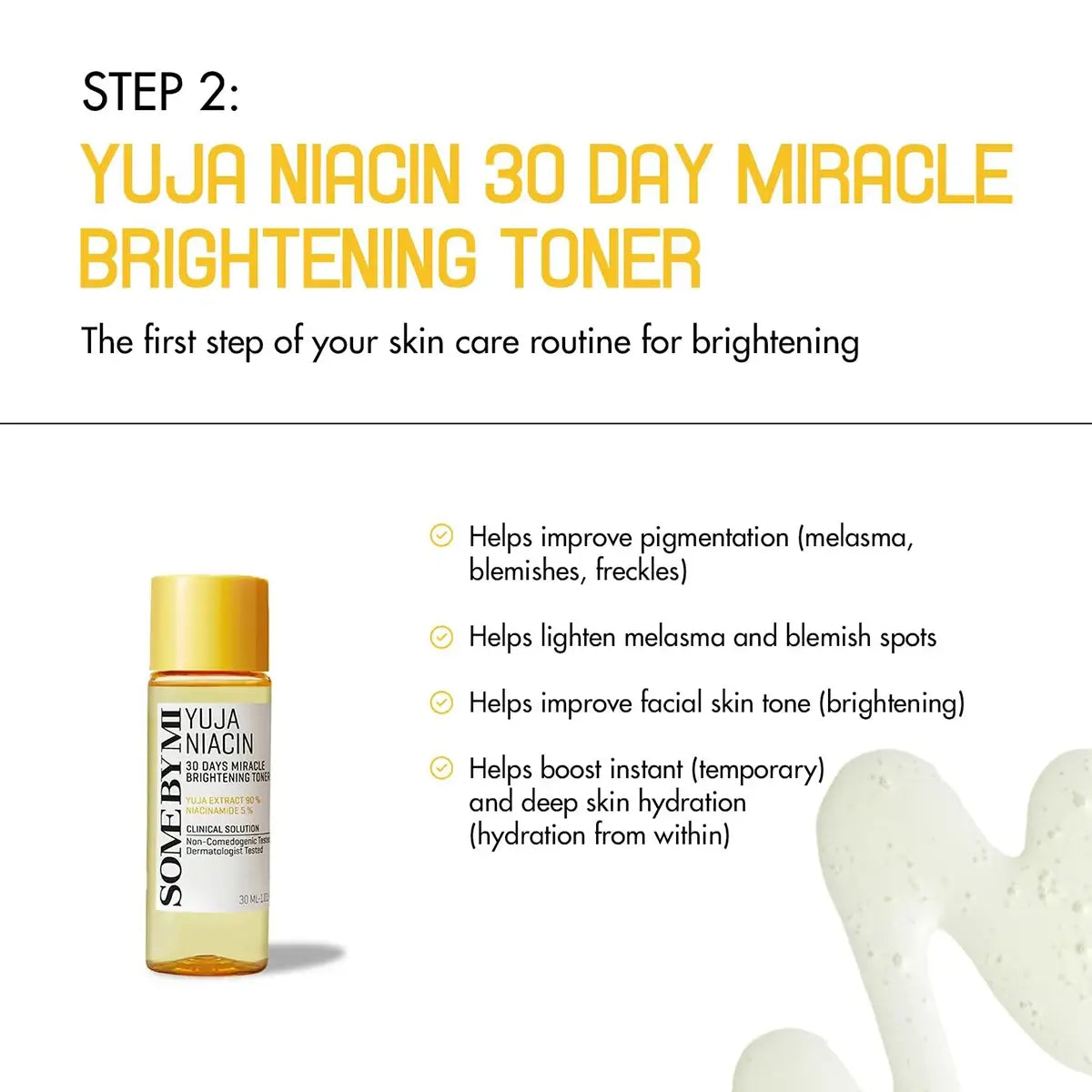 SOME BY MI Yuja Niacin Anti-Blemish Starter Kit 4Pcs features Yuja Niacin 30 Day Miracle Brightening Toner.
