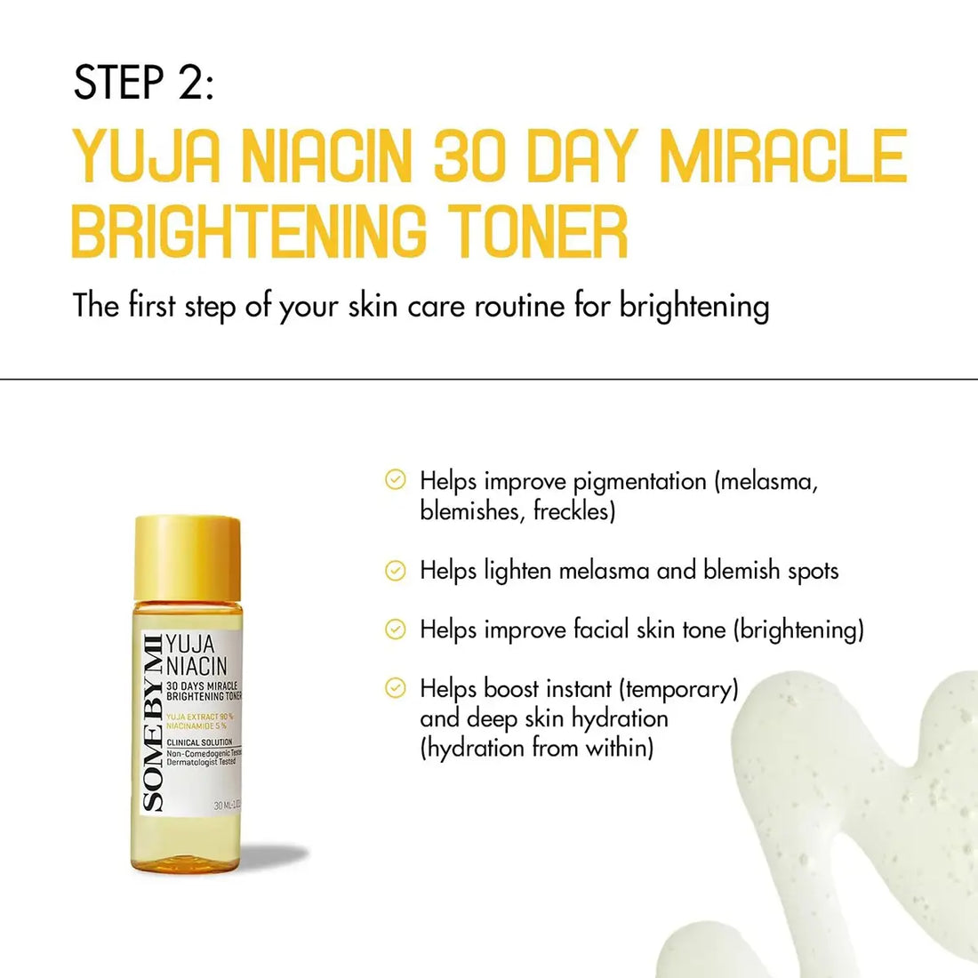 SOME BY MI Yuja Niacin Anti-Blemish Starter Kit 4Pcs features Yuja Niacin 30 Day Miracle Brightening Toner.