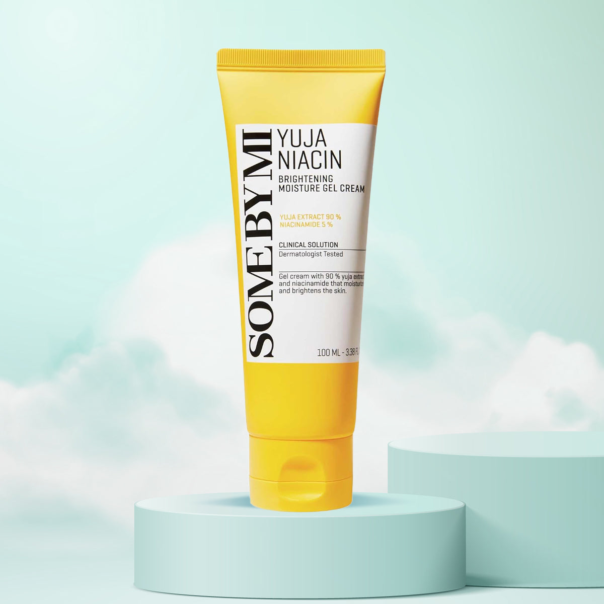 SOME BY MI Yuja Niacin Brightening Moisture Gel Cream – Korean lightweight Vitamin C gel moisturizer for glowing, even-toned skin. Front