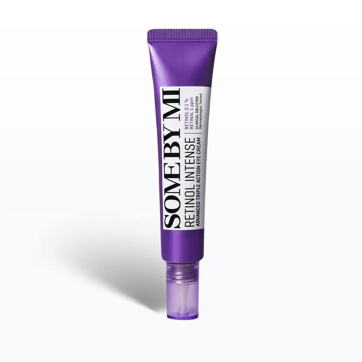 SOME BY MI Retinol Intense Advanced Triple Action Eye Cream 30mL packaging for eye care targeting fine lines and dark circles.
