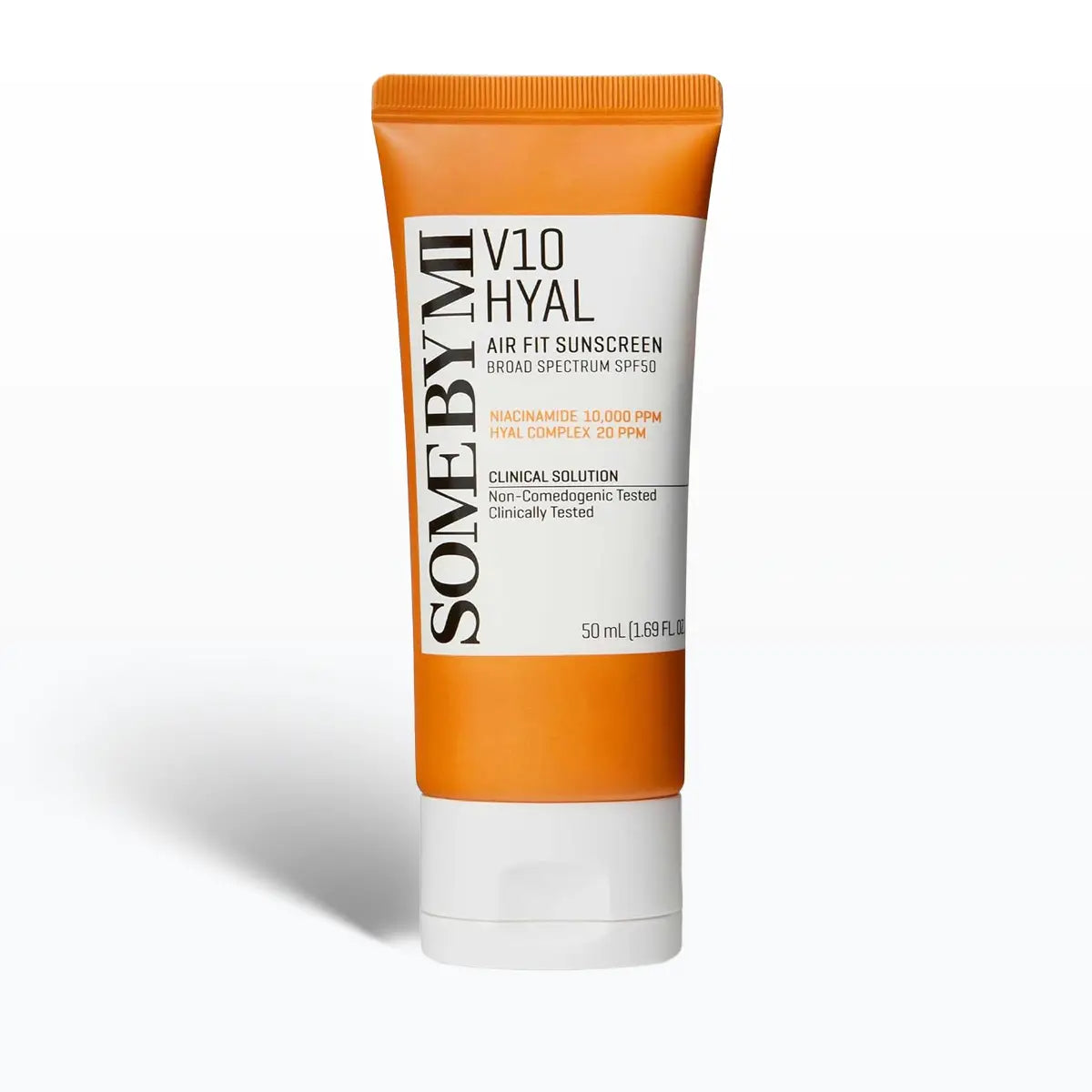 SOME BY MI V10 Hyal Air Fit Sunscreen SPF50 50mL tube with broad-spectrum UV protection.