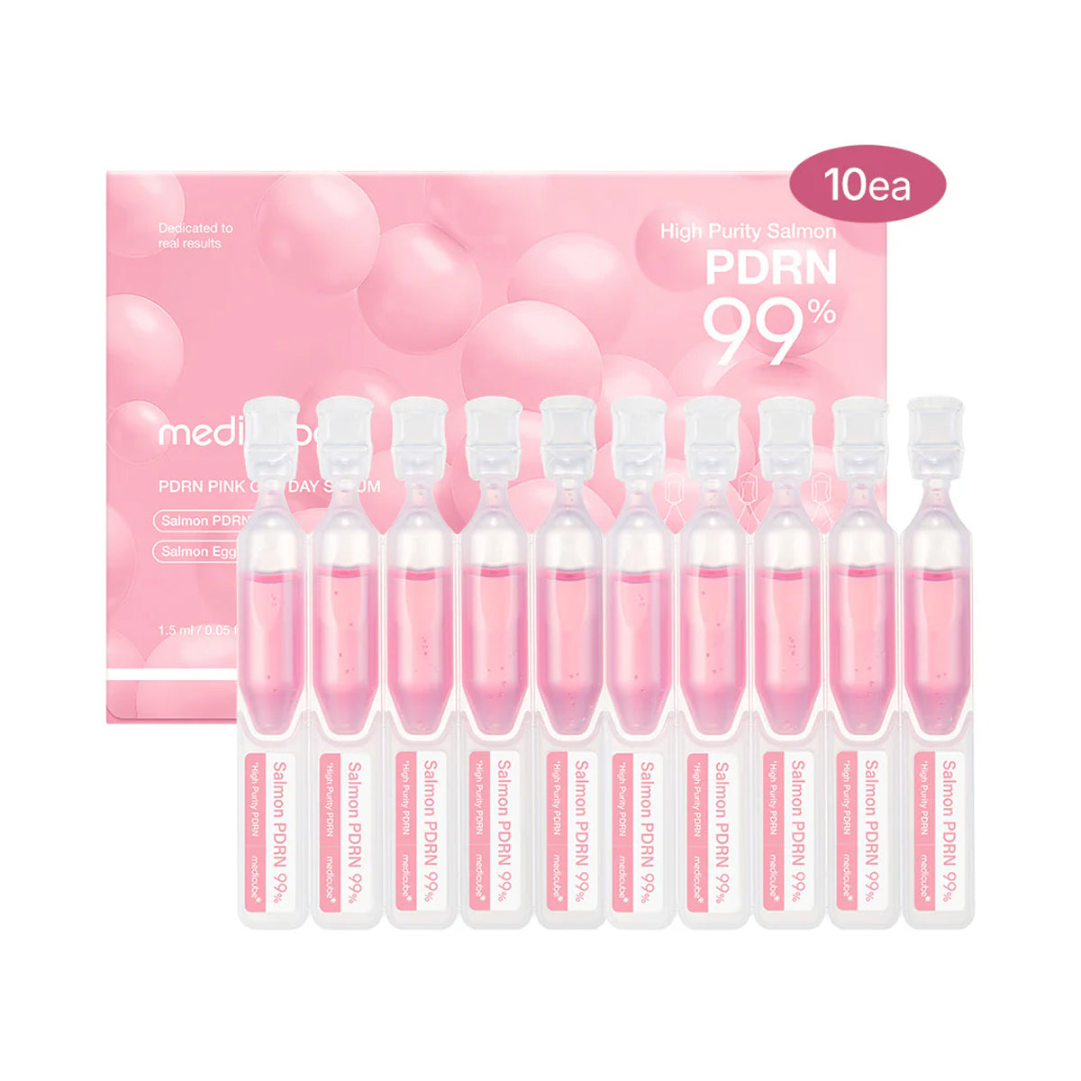 Set of Medicube Salmon PDRN Pink One Day Serum | Packaging