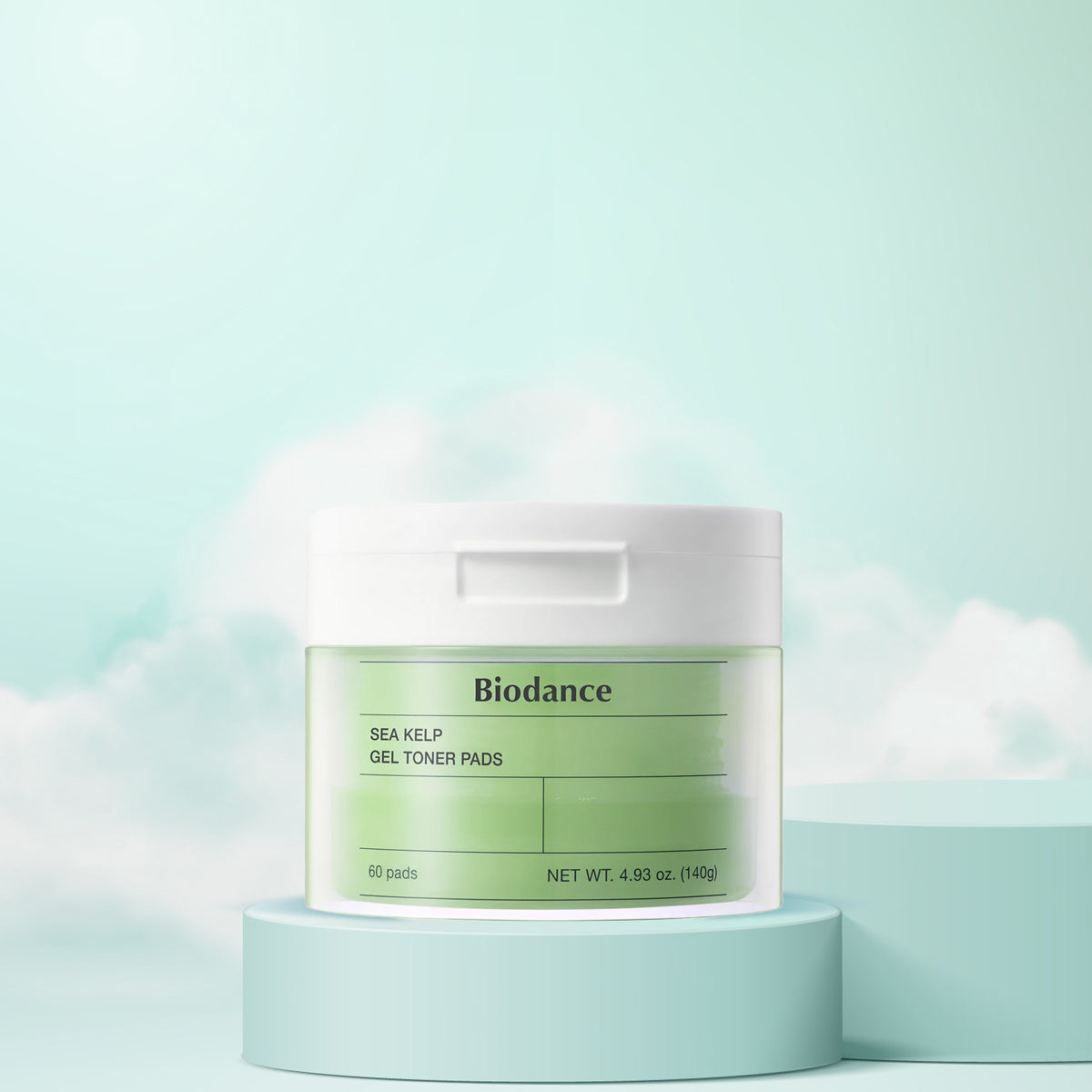 Biodance Sea Kelp Gel Toner Pads – Korean Skincare Toner Pads with Sea Kelp and Soothing Hydration for Sensitive Skin. Front