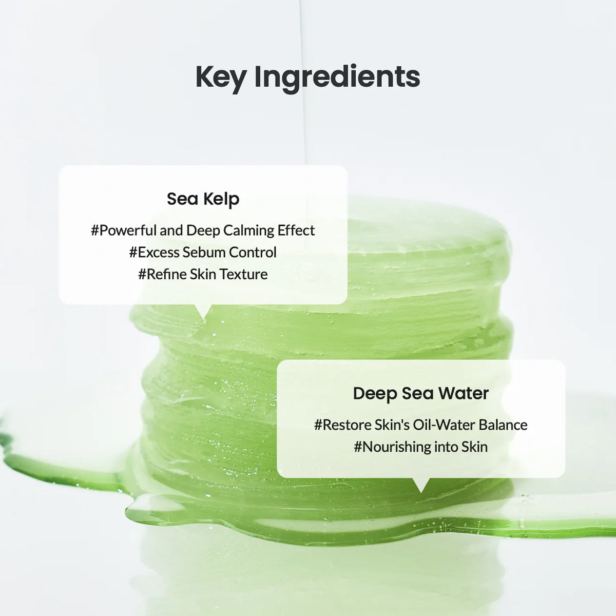 Biodance Sea Kelp Gel Toner Pads – Korean Skincare Toner Pads with Sea Kelp and Soothing Hydration for Sensitive Skin. Key Ingredients