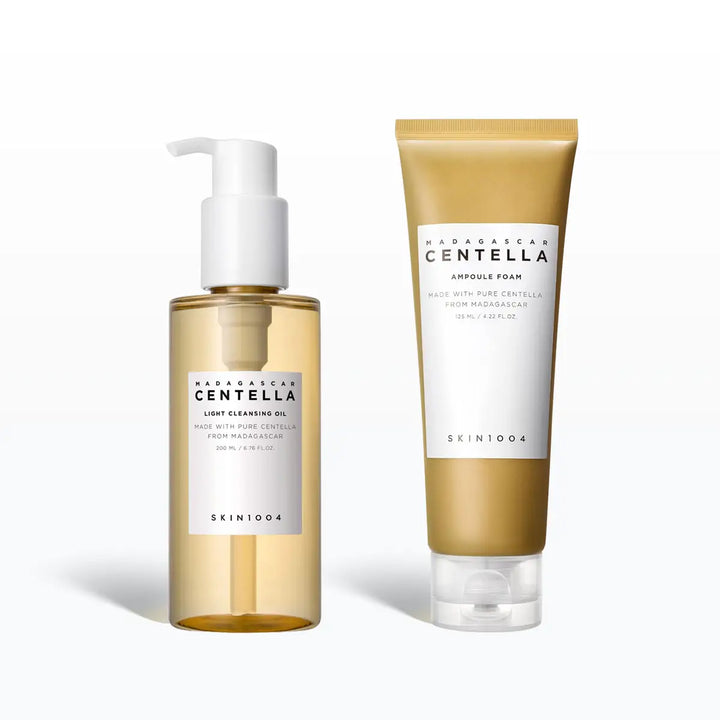 SKIN1004 Madagascar Centella Double Cleansing Duo Oil and Foam UAE original Korean skincare