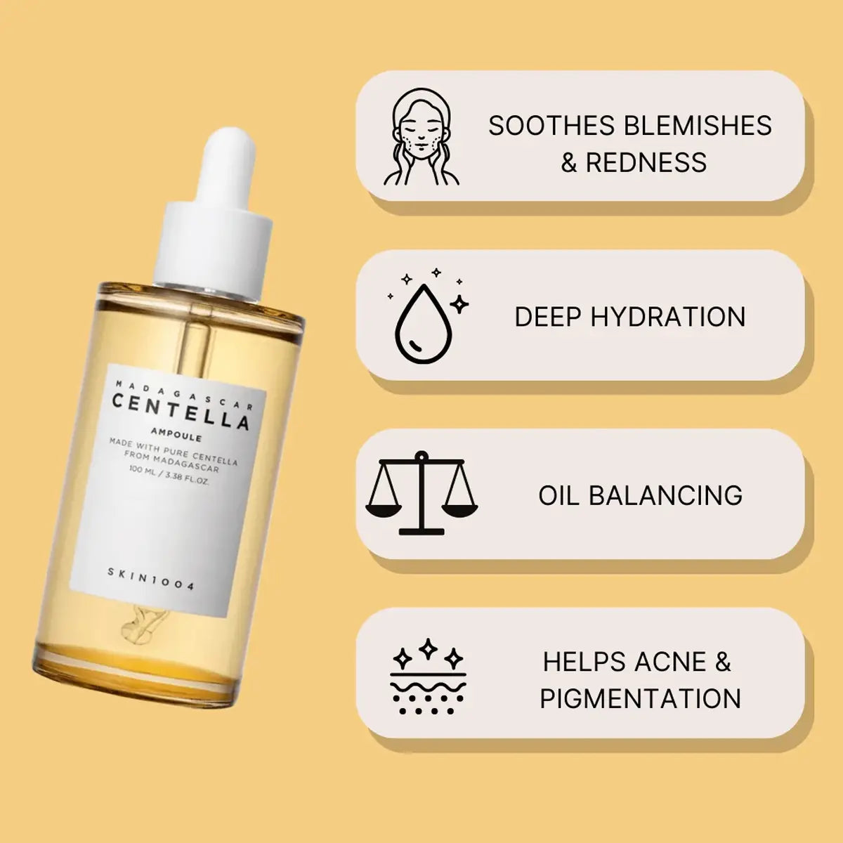 Skin1004 Madagascar Centella Ampoule benefits
