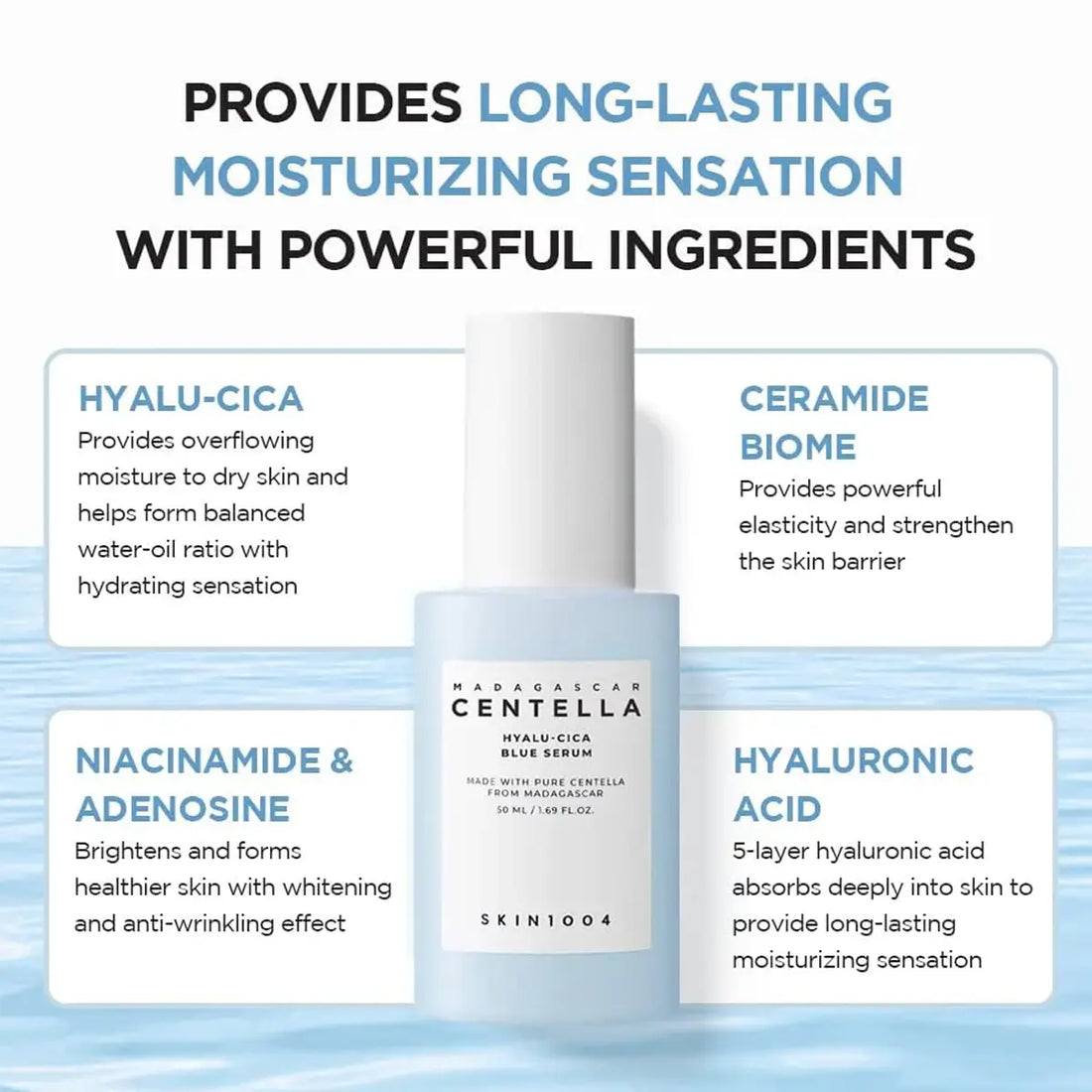Skin1004 Madagascar Centella Hyalu-Cica Blue Serum ingredients