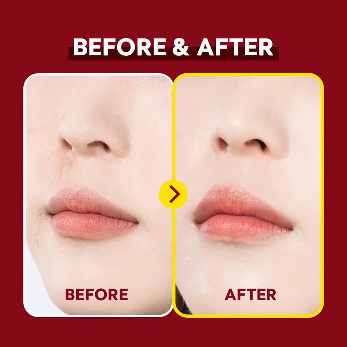 TIRTIR Mask Fit Make Up Fixer before & after
