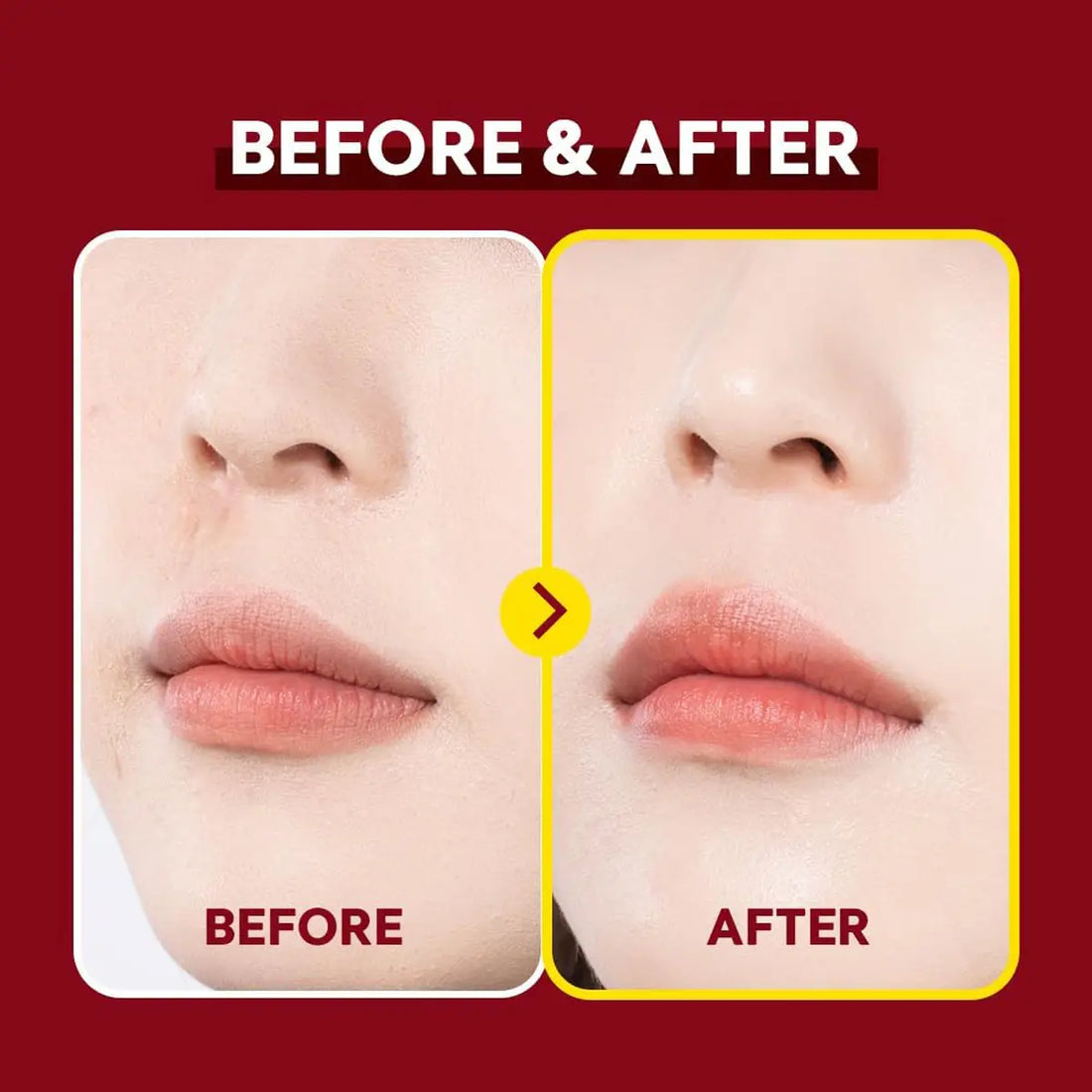 TIRTIR Mask Fit Make Up Fixer before & after