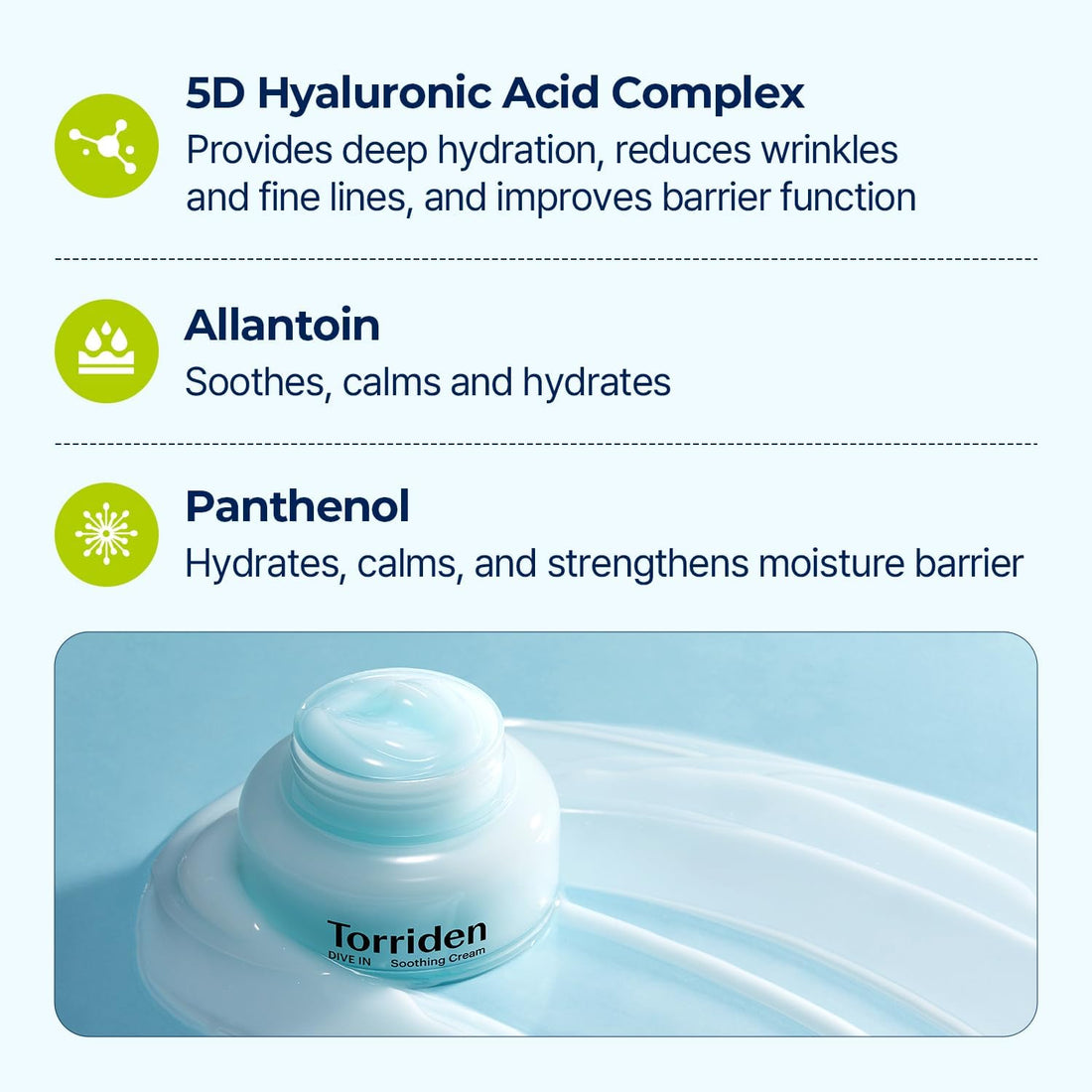 Dive In Low Molecular Hyaluronic Acid Soothing Cream 100ml