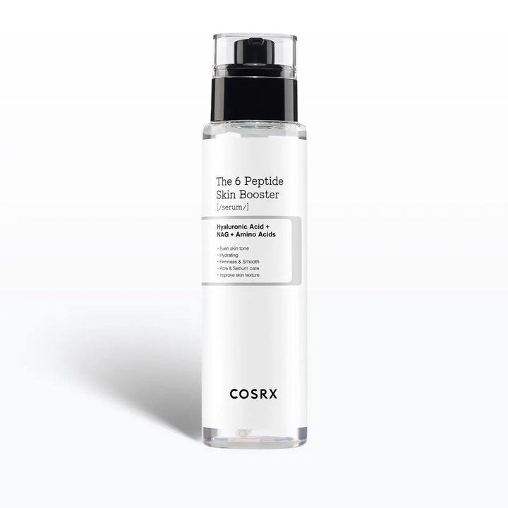 Cosrx The 6 Peptide Skin Booster Serum bottle on a white background