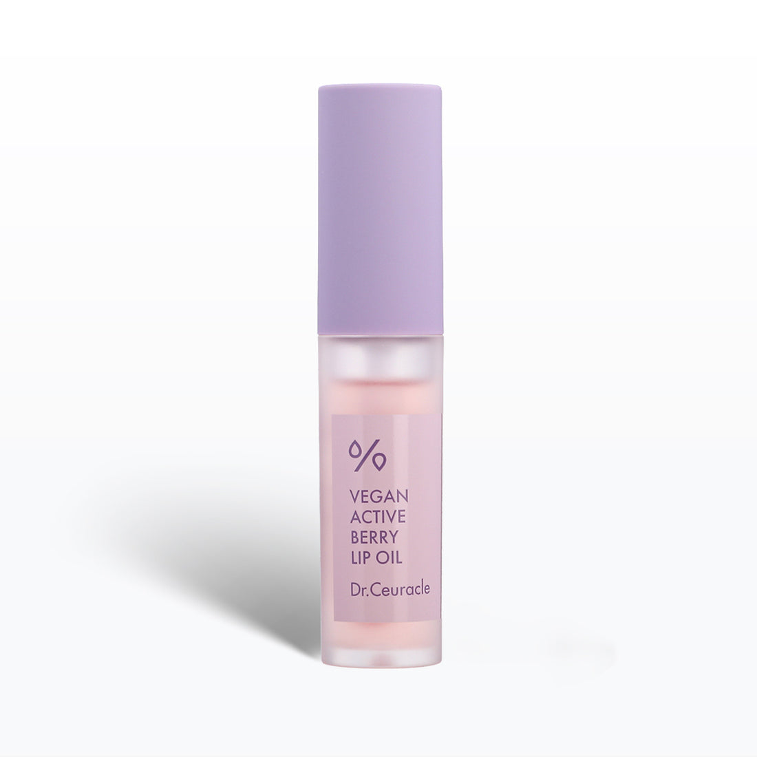 Dr. Ceuracle Vegan Active Berry Lip Oil with purple cap and label on a white background