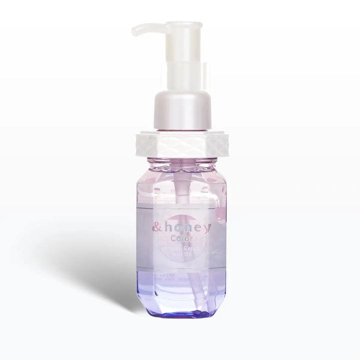 &Honey Color Control Repair Hair Oil 100mL in a stylish pump bottle, perfect for nourishing colored hair.