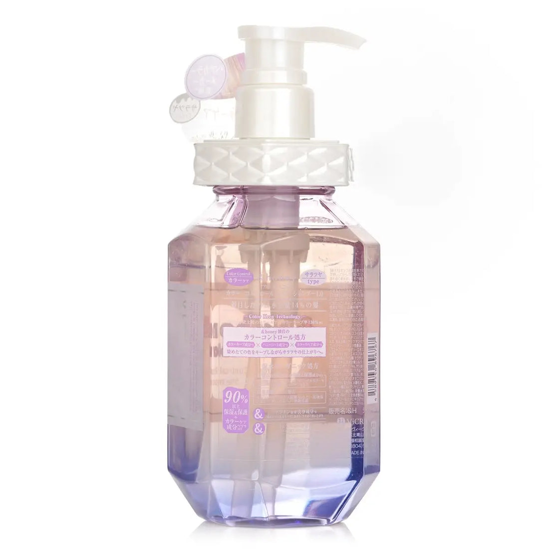 ViCREA &Honey Color Control Repair Shampoo 440mL in a pump bottle for color-treated hair care.