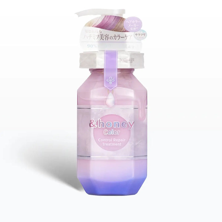 &Honey Color Control Repair Treatment 440mL bottle designed for color-treated hair restoration and protection.