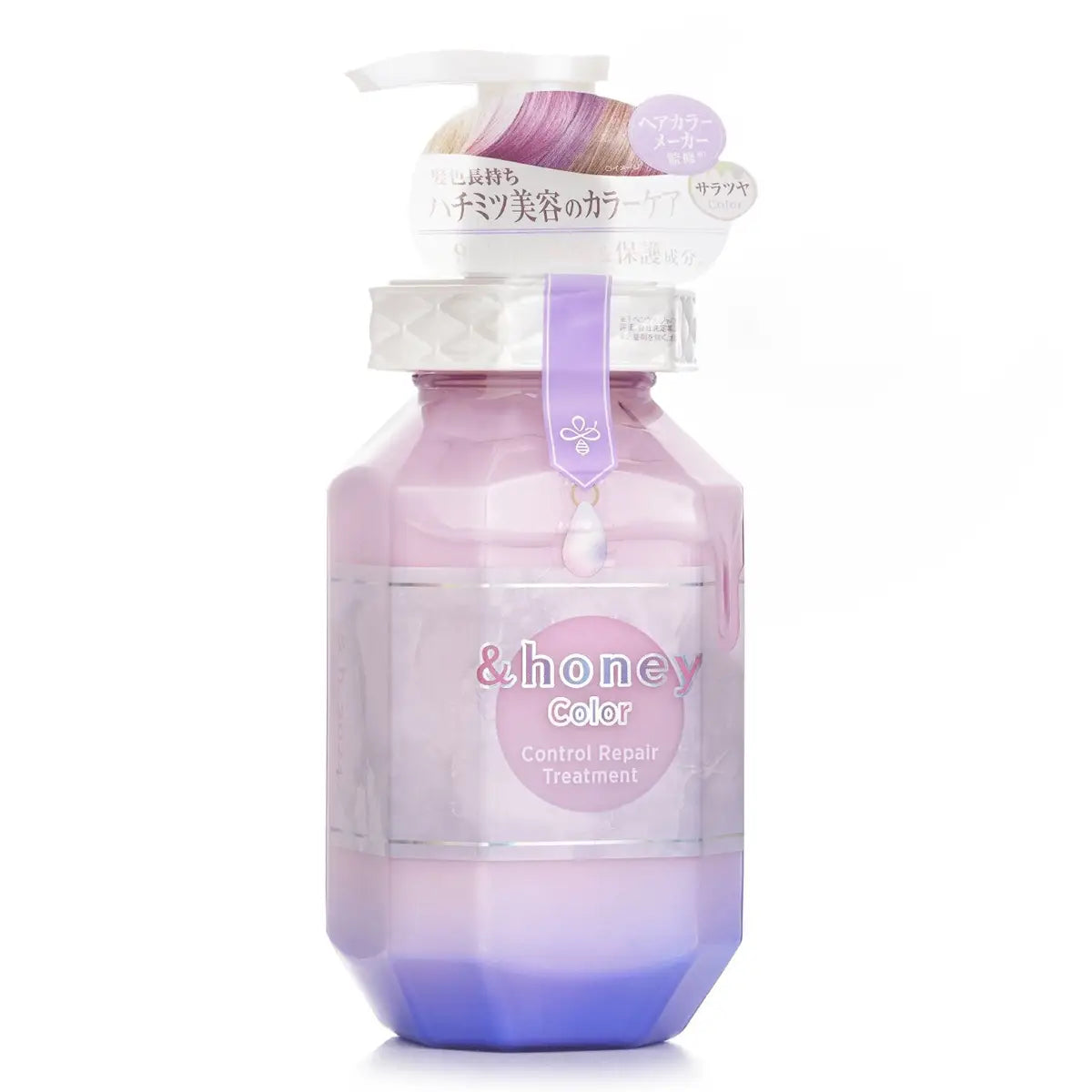 &Honey Color Control Repair Treatment 440mL in a stylish bottle for vibrant and nourished color-treated hair.