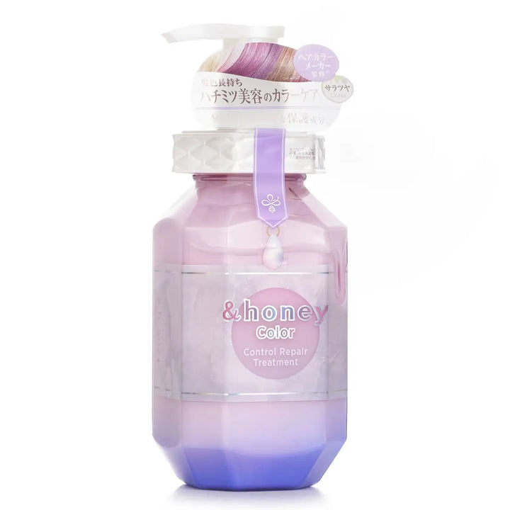 &Honey Color Control Repair Treatment 440mL in a stylish bottle for vibrant and nourished color-treated hair.
