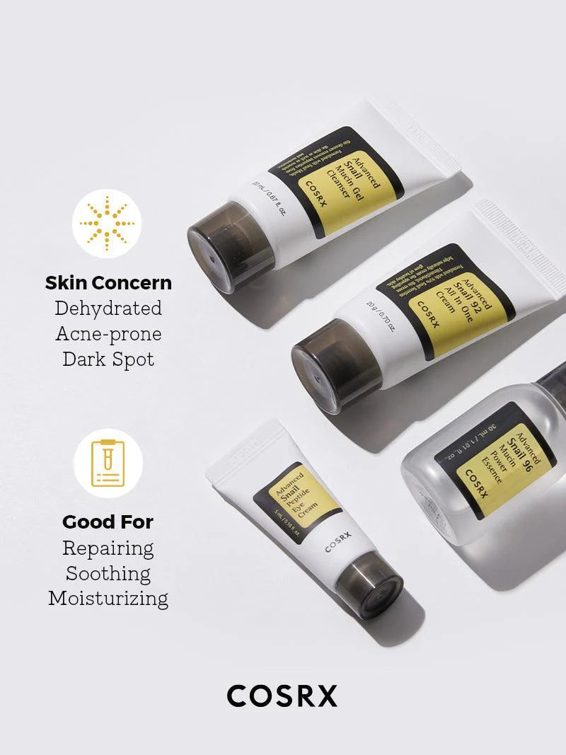 COSRX All About Snail Kit – 4-step Korean skincare mini set, Feature