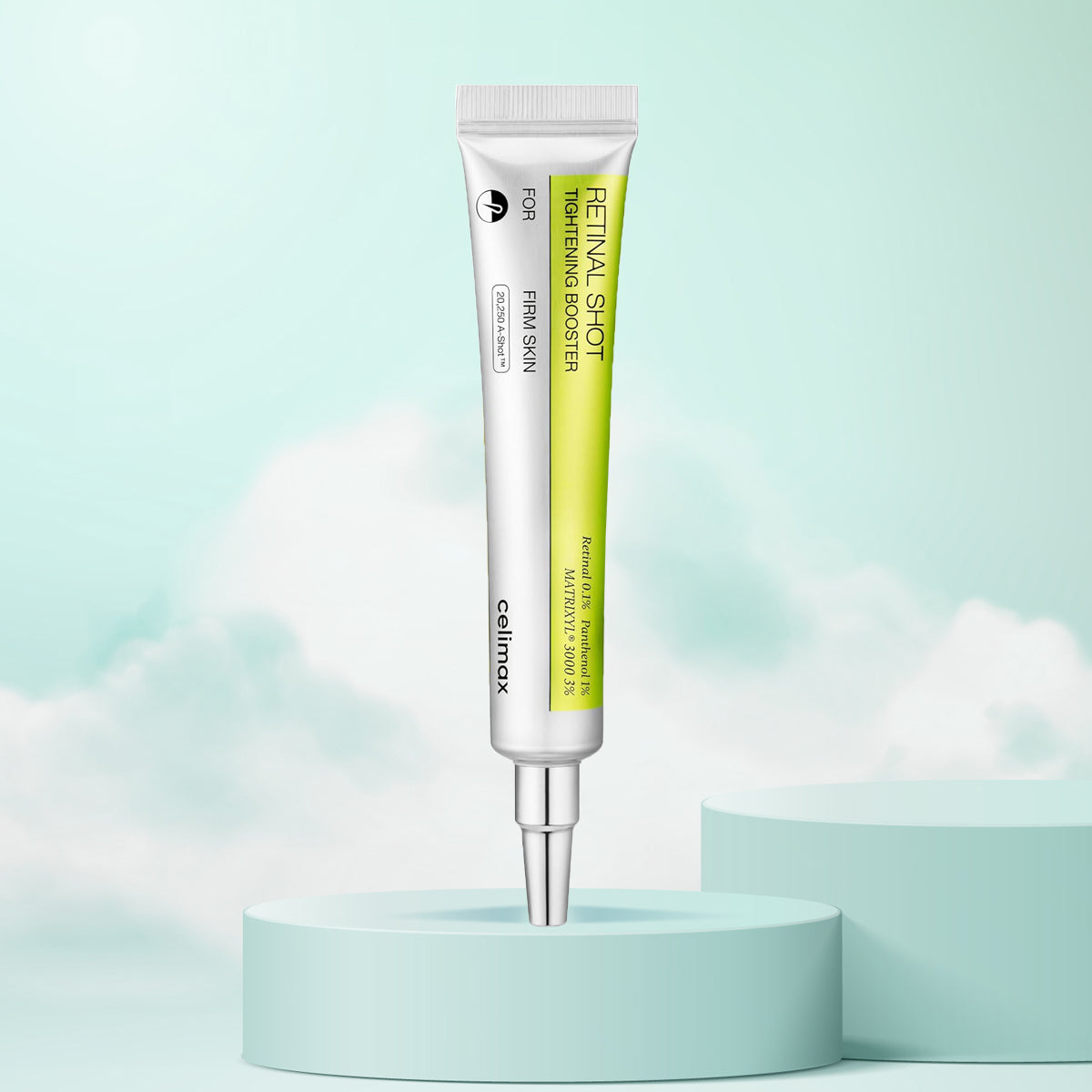 Celimax The Vita A Retinal Shot Tightening Booster – Korean anti-aging serum with 0.1% retinal for firming and wrinkle reduction. Front