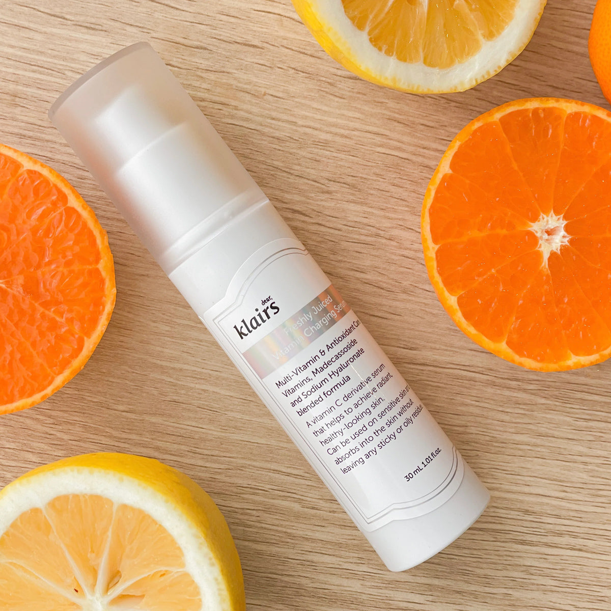 dear KLAIRS Freshly Juiced Vitamin Charging Serum | Korean vitamin C serum for brightening and revitalizing dull skin | Shop in Dubai at Mirae Beauty Hub UAE. Vitamin C
