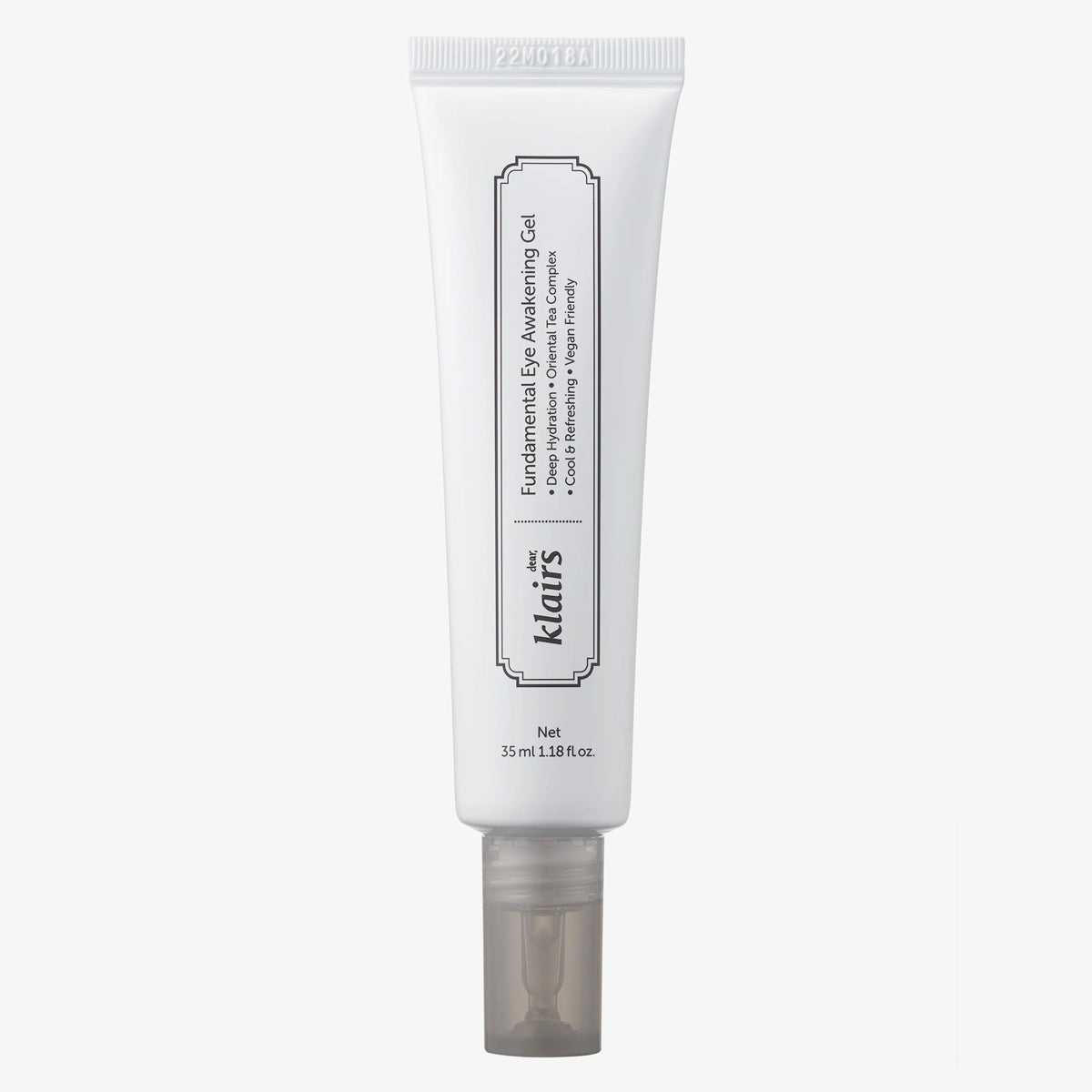 dear Klairs Fundamental Eye Awakening Gel | Korean under-eye gel for puffy eyes and dark circles, perfect for oily and sensitive skin in UAE. White background