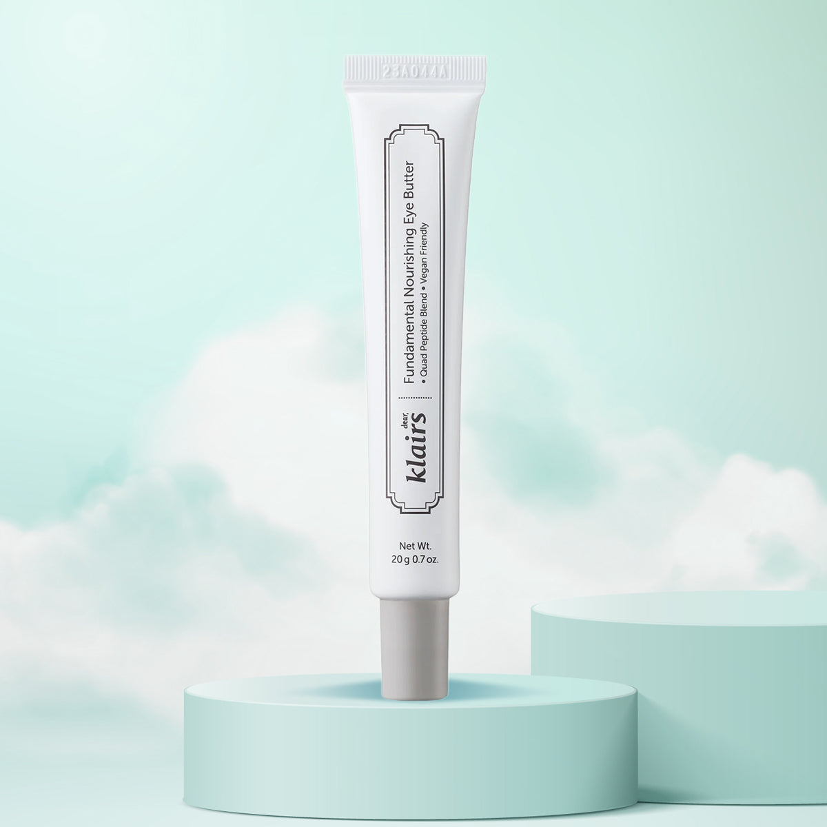 dear Klairs Fundamental Nourishing Eye Butter 20g | Korean eye cream for sensitive and oily skin, available online in Dubai, UAE. Cloud background