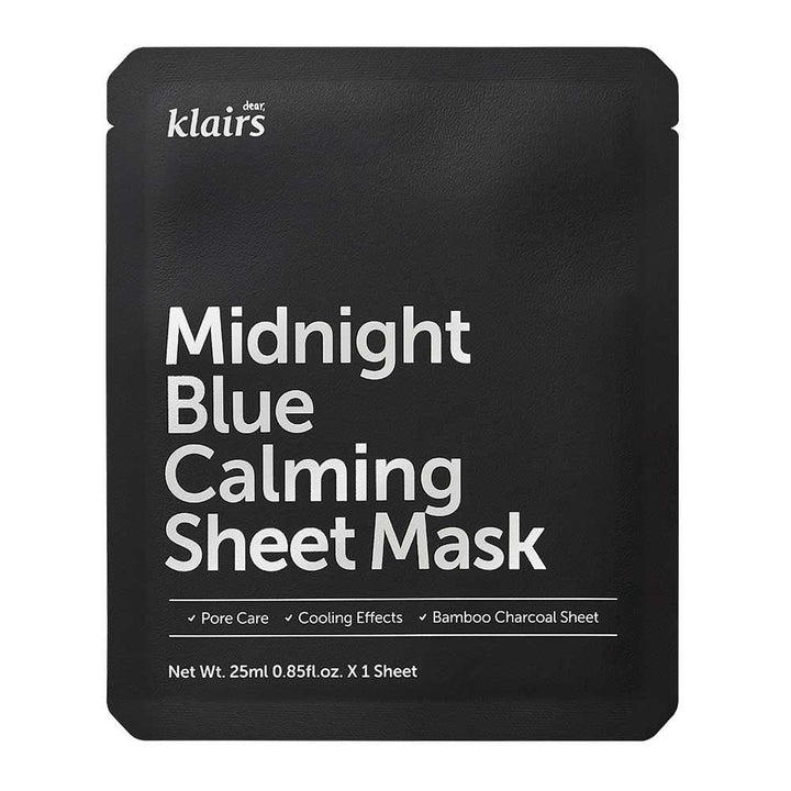 dear KLAIRS Midnight Blue Calming Sheet Mask 25 mL