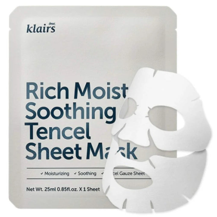 dear KLAIRS Rich Moist Soothing Tencel Sheet Mask (25mL)