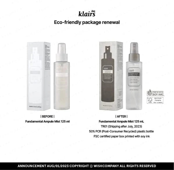 dear KLAIRS Fundamental Ampule Mist 125 mL