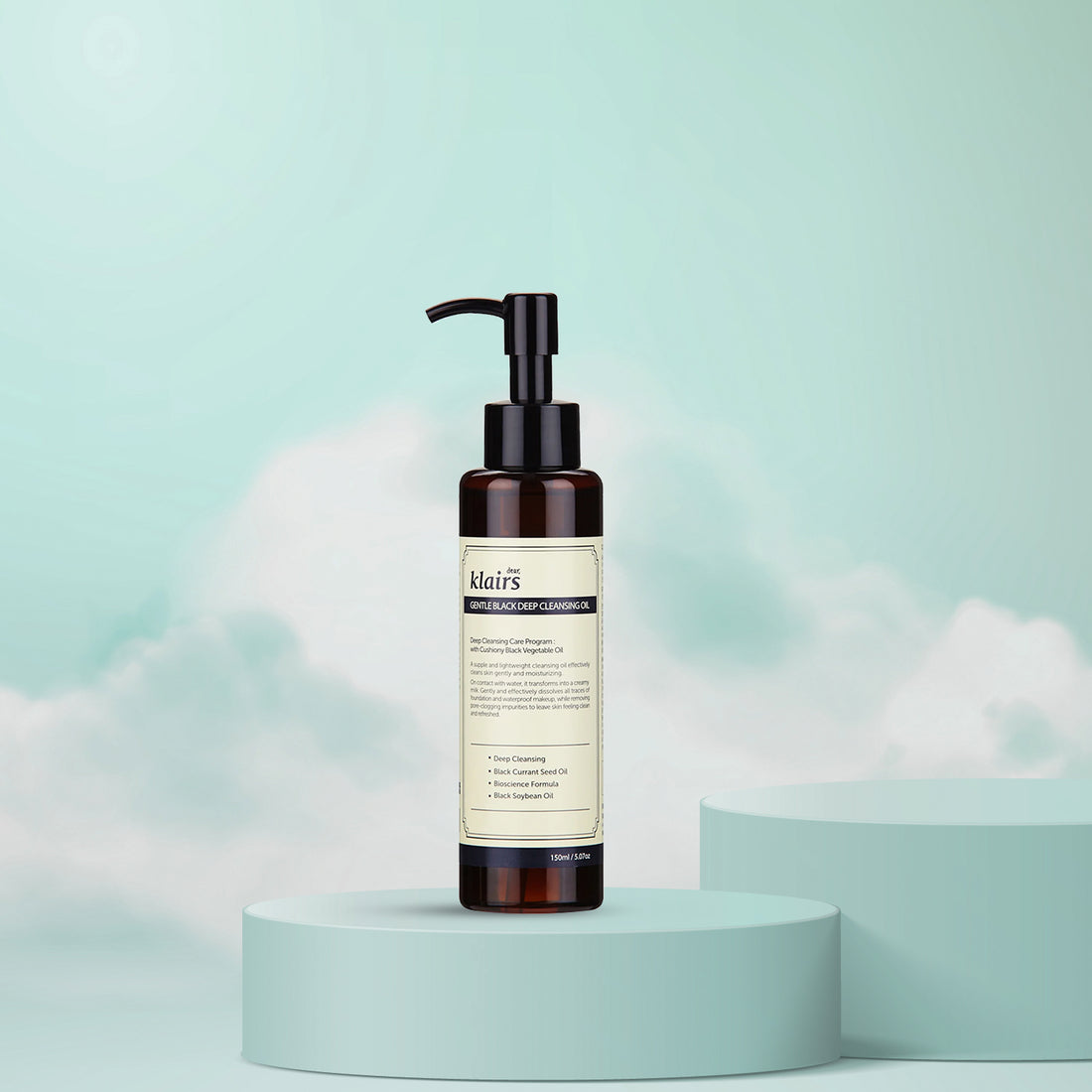 dear KLAIRS Gentle Black Deep Cleansing Oil 150 mL