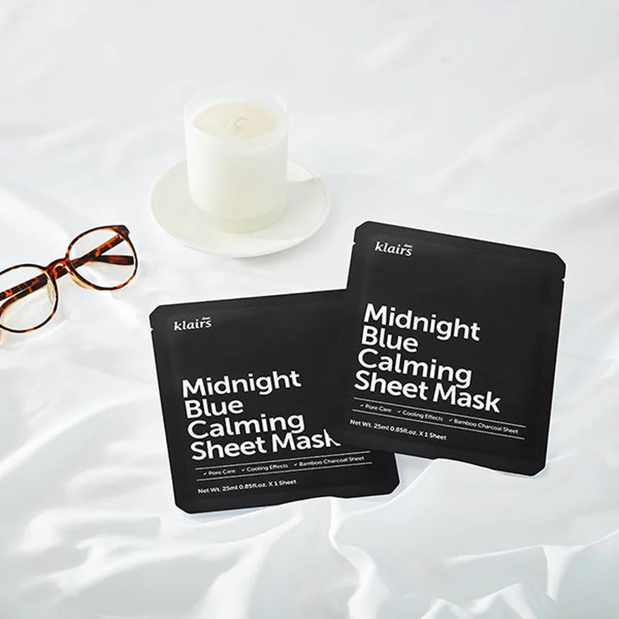 dear KLAIRS Midnight Blue Calming Sheet Mask 25 mL