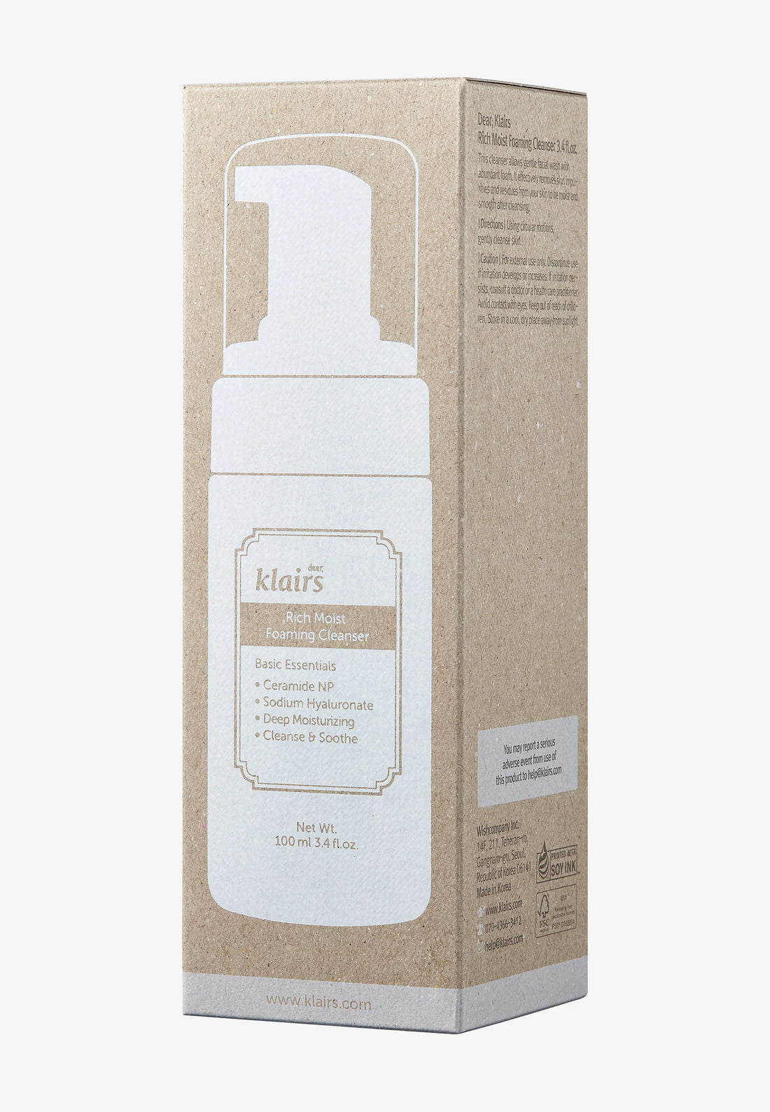 dear KLAIRS Rich Moist Foaming Cleanser 100 mL