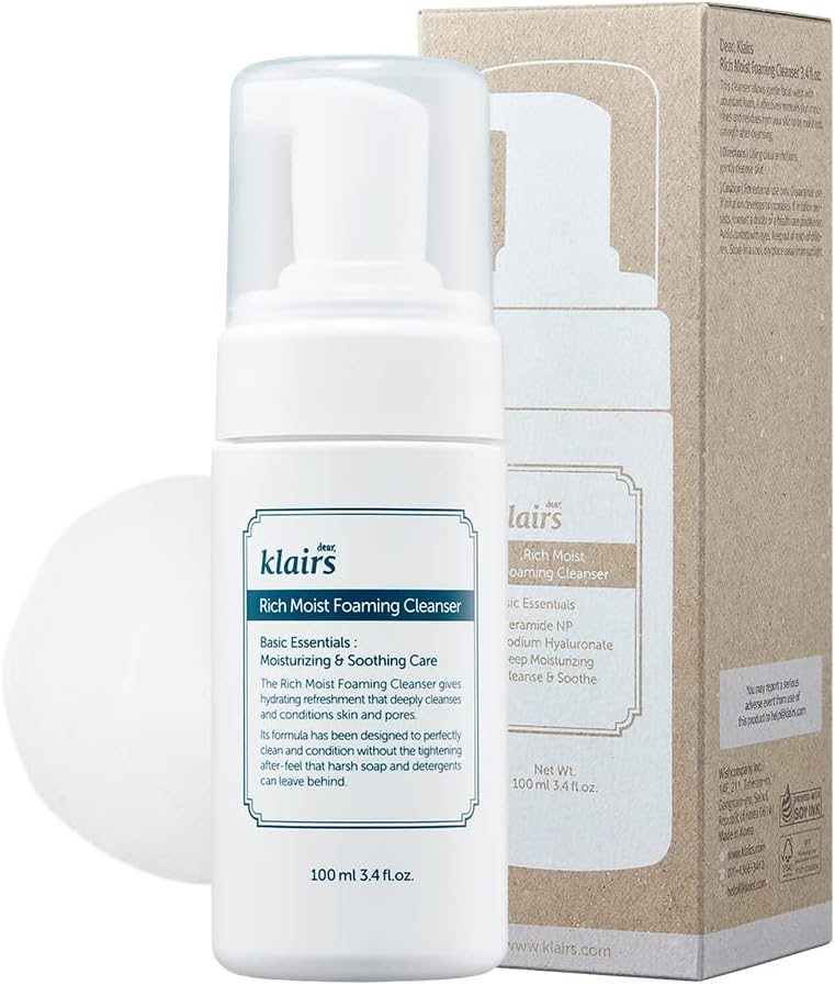 dear KLAIRS Rich Moist Foaming Cleanser (100mL)