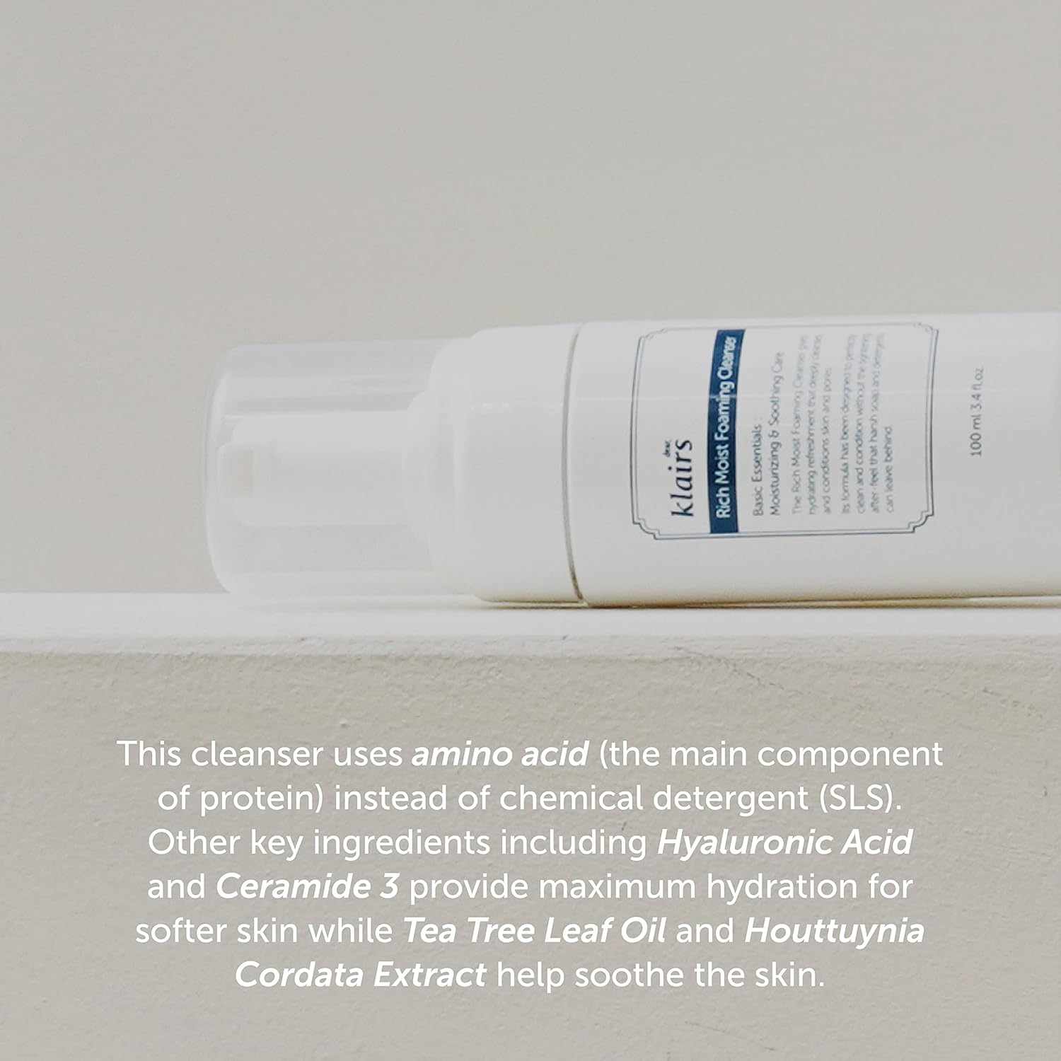 dear KLAIRS Rich Moist Foaming Cleanser (100mL)