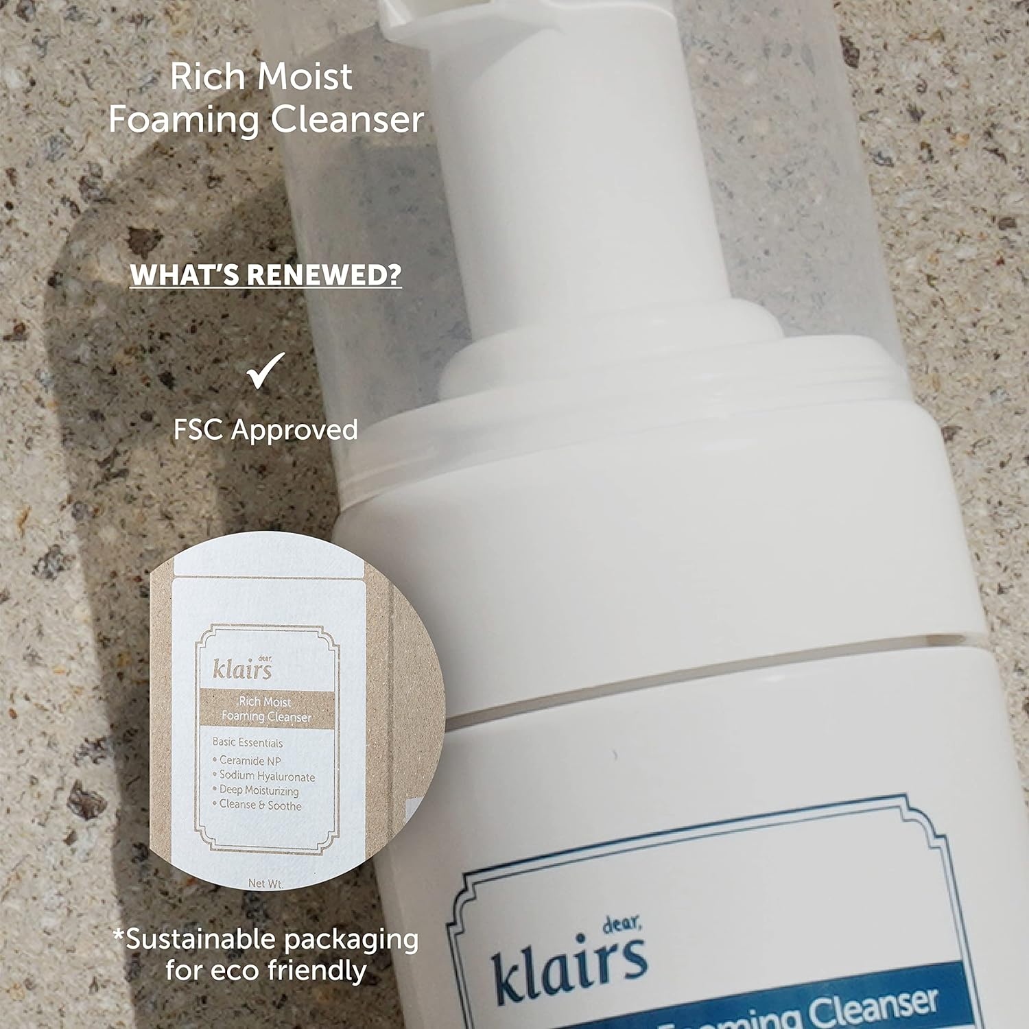 dear KLAIRS Rich Moist Foaming Cleanser (100mL)
