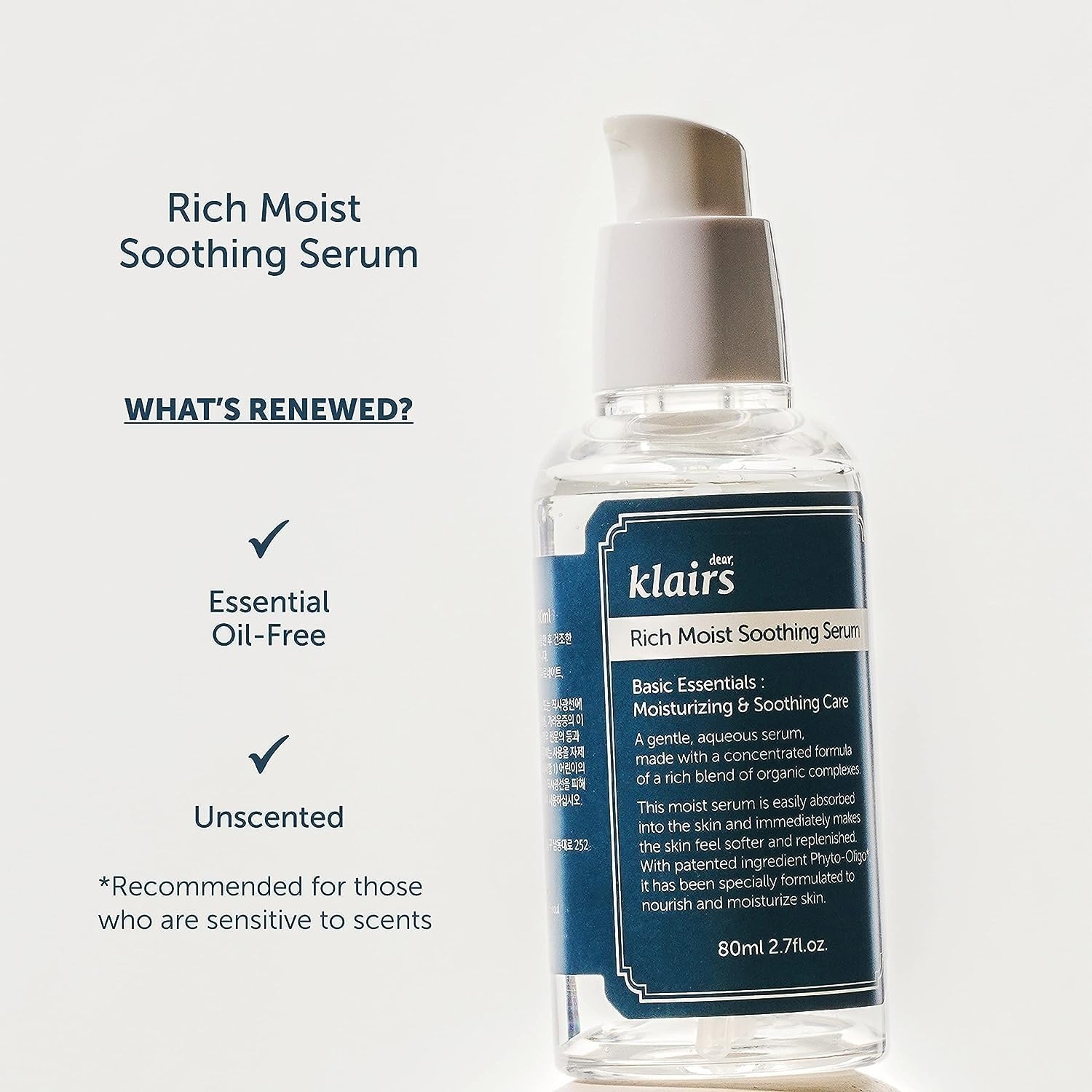 dear KLAIRS Rich Moist Soothing Serum (80mL)