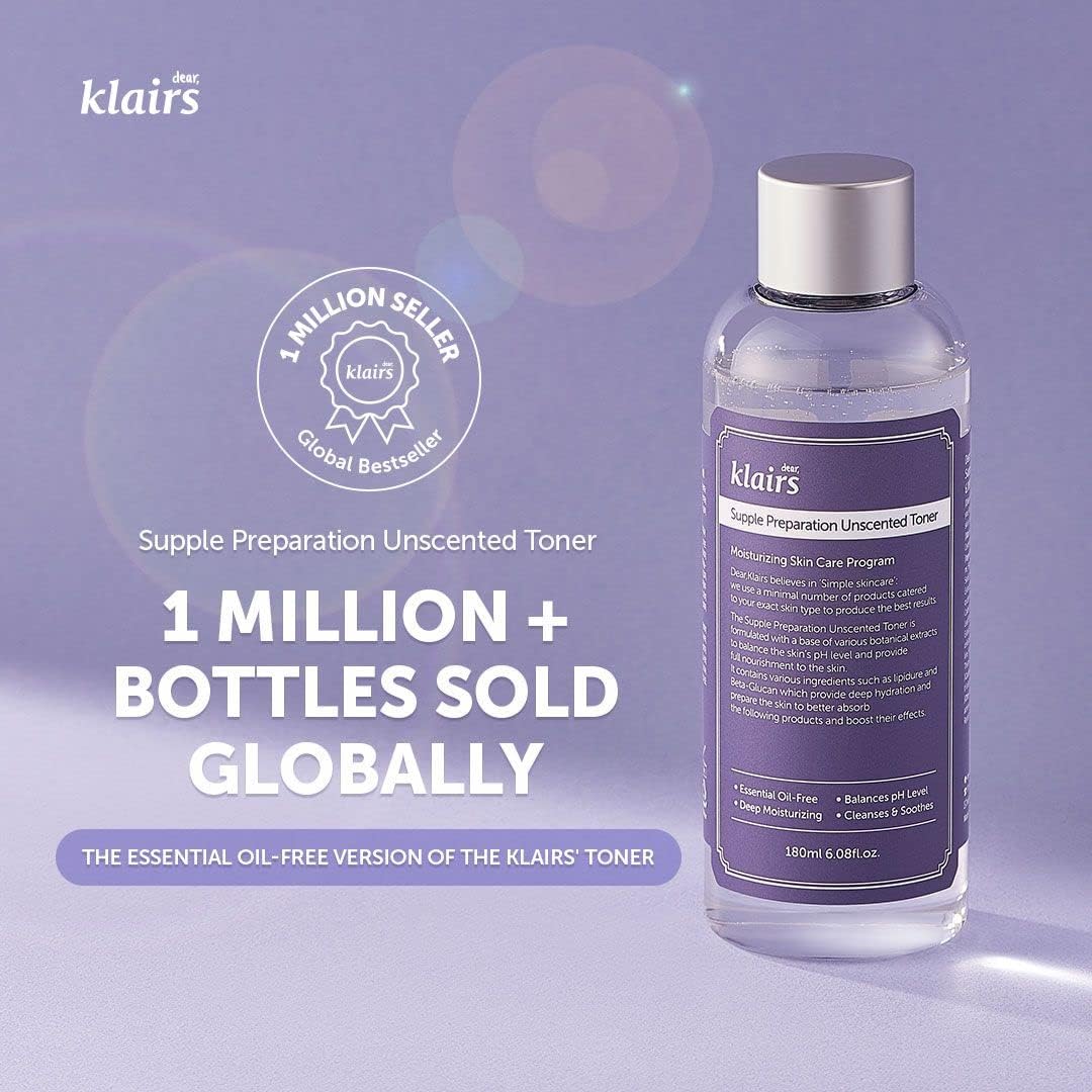 dear KLAIRS Supple Preparation Unscented Toner 180 mL