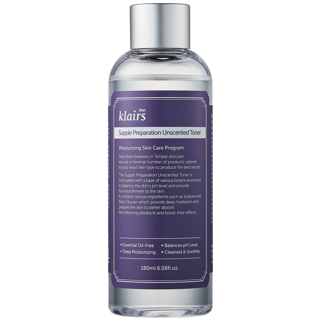 dear KLAIRS Supple Preparation Unscented Toner 180 mL
