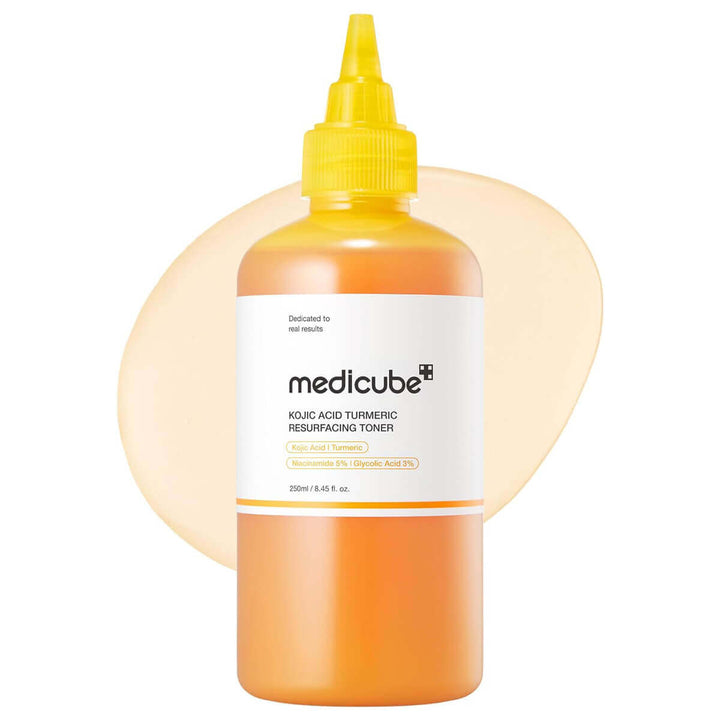 Medicube Kojic Acid Turmeric Resurfacing Toner 250mL authentic Korean skincare available in UAE